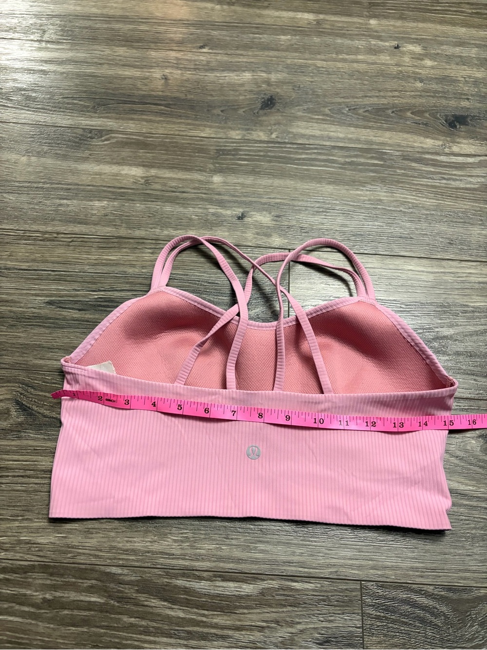 NWOT Lululemon Like a Cloud Ribbed Longline Bra *B/C Cup (Pink Tide) Size 10 - Picture 7 of 7